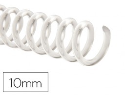 CJ100 espiral Q-Connect plástico transparente 10mm. paso 5:1